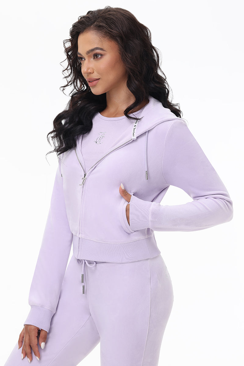 OG Big Bling Velour Hoodie by Juicy Couture