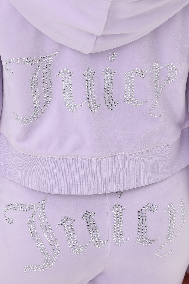 OG Big Bling Velour Hoodie by Juicy Couture
