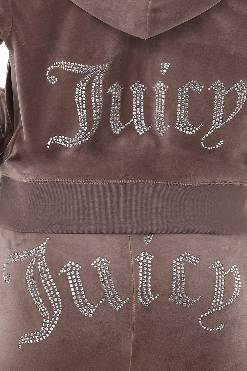 OG Big Bling Velour Hoodie - Juicy Couture