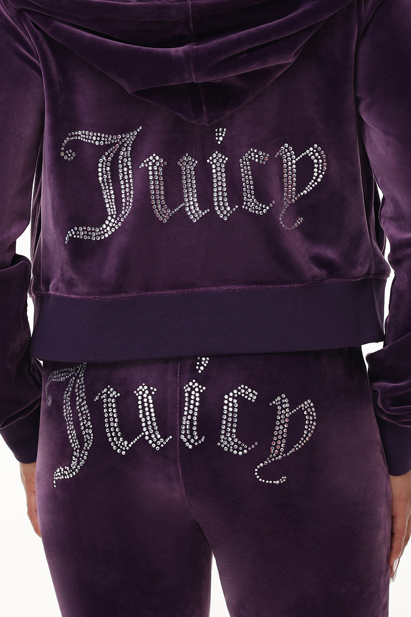 OG Big Bling Velour Hoodie - Juicy Couture