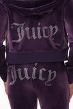 OG Big Bling Velour Hoodie - Juicy Couture