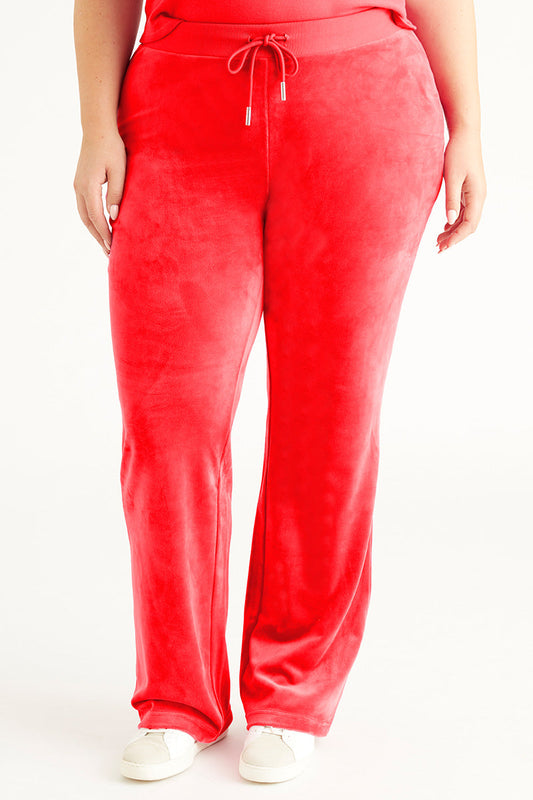 Plus-Size OG Big Bling Velour Track Pants - Juicy Couture