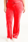 Plus-Size OG Big Bling Velour Track Pants - Juicy Couture