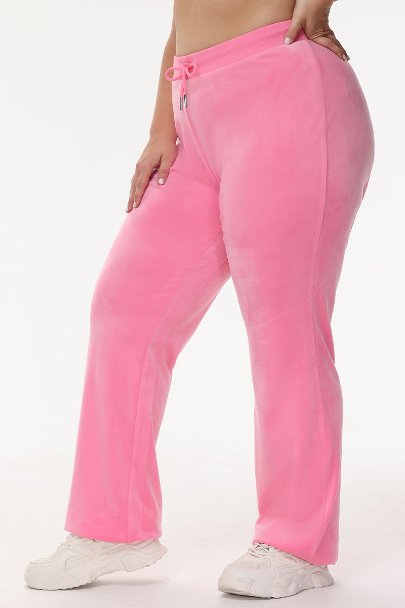 Plus-Size OG Big Bling Velour Track Pants - Juicy Couture