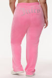 Plus-Size OG Big Bling Velour Track Pants - Juicy Couture