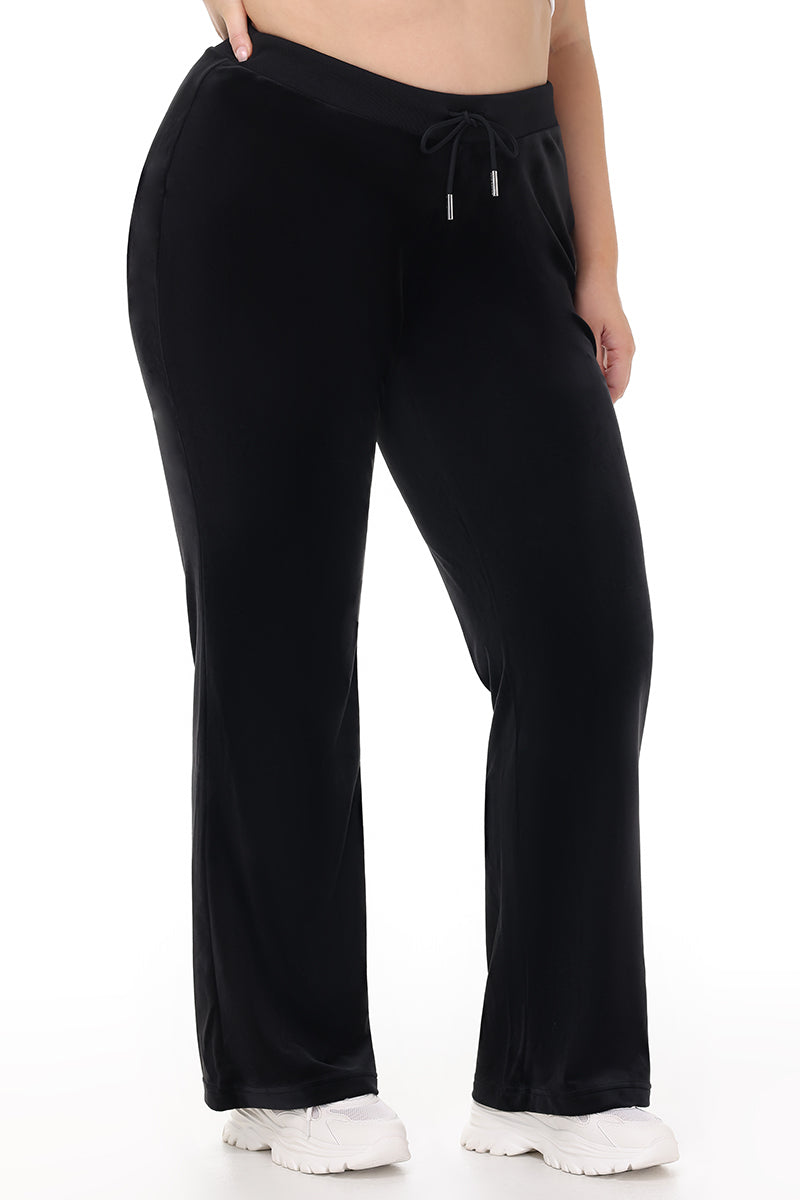 Plus-Size OG Big Bling Velour Track Pants - Juicy Couture