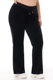Plus-Size OG Big Bling Velour Track Pants - Juicy Couture