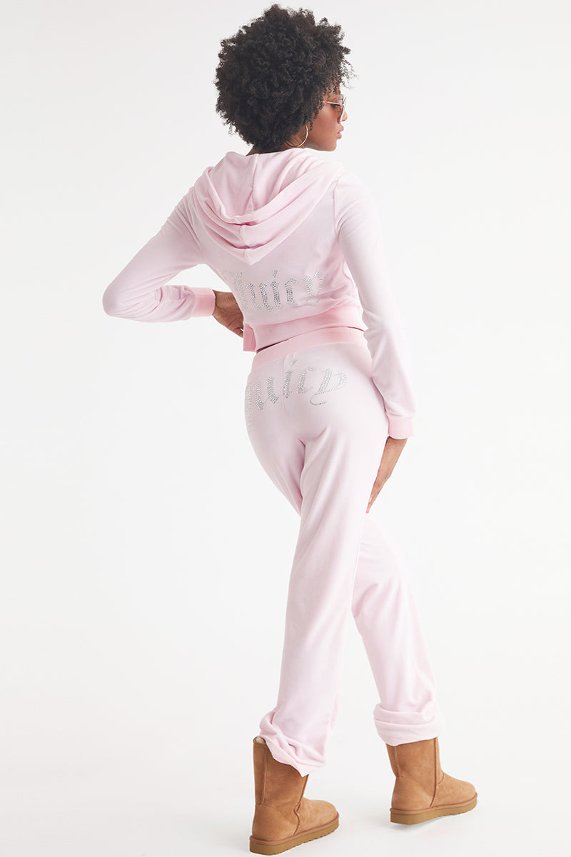 OG Big Bling Velour Track Pants - Juicy Couture