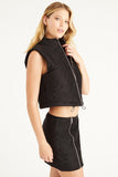 Faux Suede Monogram Vest - Juicy Couture