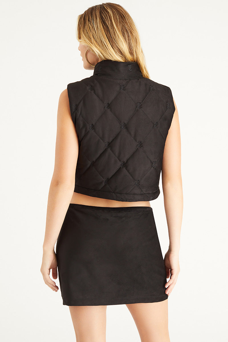 Faux Suede Monogram Vest - Juicy Couture