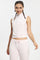 Mockneck Cotton Velour Zip-Up Vest by Juicy Couture