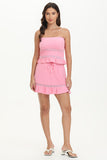 Towel Terry Lace Trim Tube Top - Juicy Couture