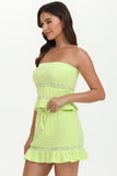 Towel Terry Lace Trim Tube Top - Juicy Couture