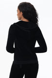 Juicy Roses Bling Cotton Velour Hoodie - Juicy Couture
