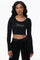 Cropped Long Sleeve Baby Tee by Juicy Couture