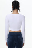 Cropped Long Sleeve Baby Tee - Juicy Couture
