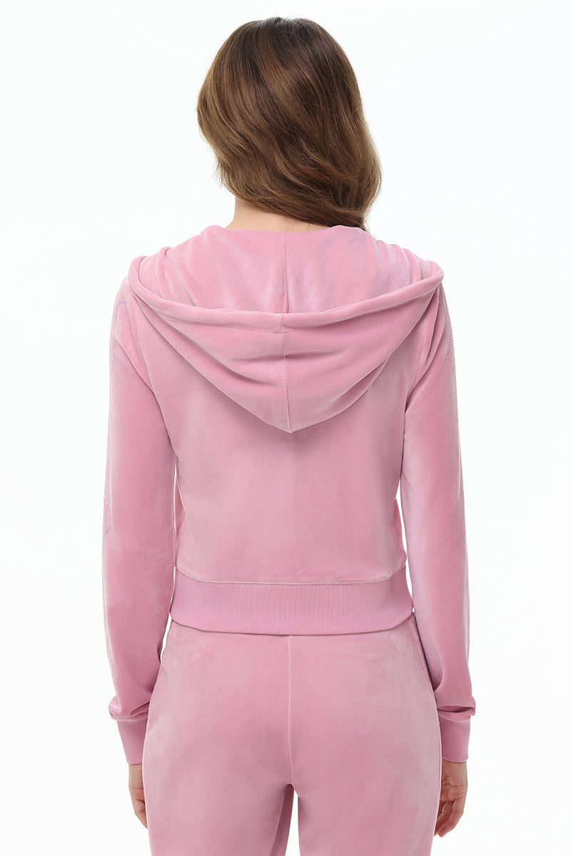 Lace Rhinestone Classic Hoodie - Juicy Couture
