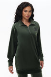 Oversized Small Bling Quarter Zip Pullover - Juicy Couture