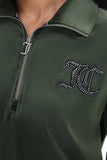 Oversized Small Bling Quarter Zip Pullover - Juicy Couture