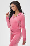 Mixed Crystals Velour Hoodie - Juicy Couture