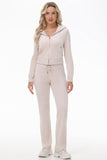 Mixed Crystals Velour Track Pants - Juicy Couture
