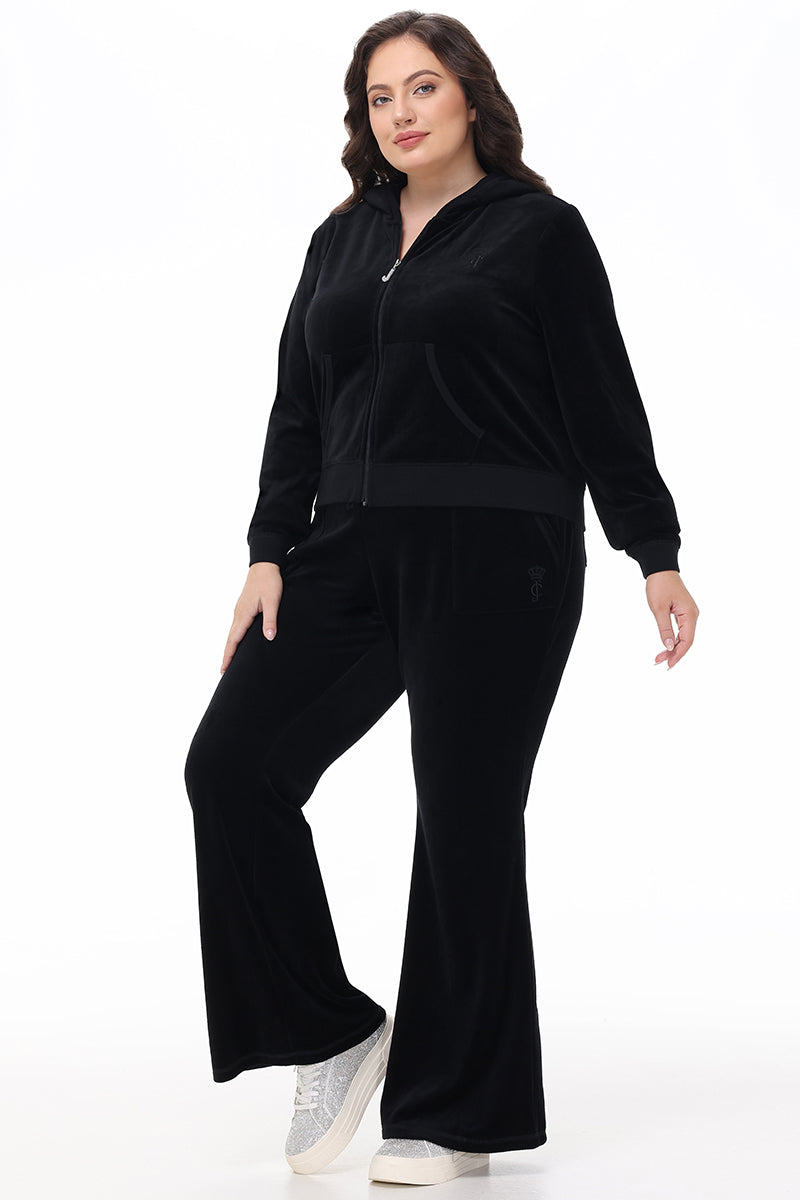 Plus-Size Heritage Cotton Velour Hoodie - Juicy Couture