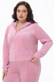 Plus-Size Heritage Cotton Velour Hoodie - Juicy Couture