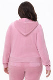 Plus-Size Heritage Cotton Velour Hoodie - Juicy Couture