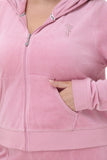 Plus-Size Heritage Cotton Velour Hoodie - Juicy Couture