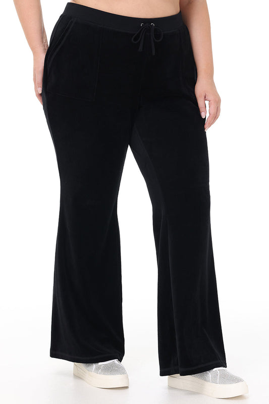 Plus-Size Heritage Cotton Velour Track Pants - Juicy Couture