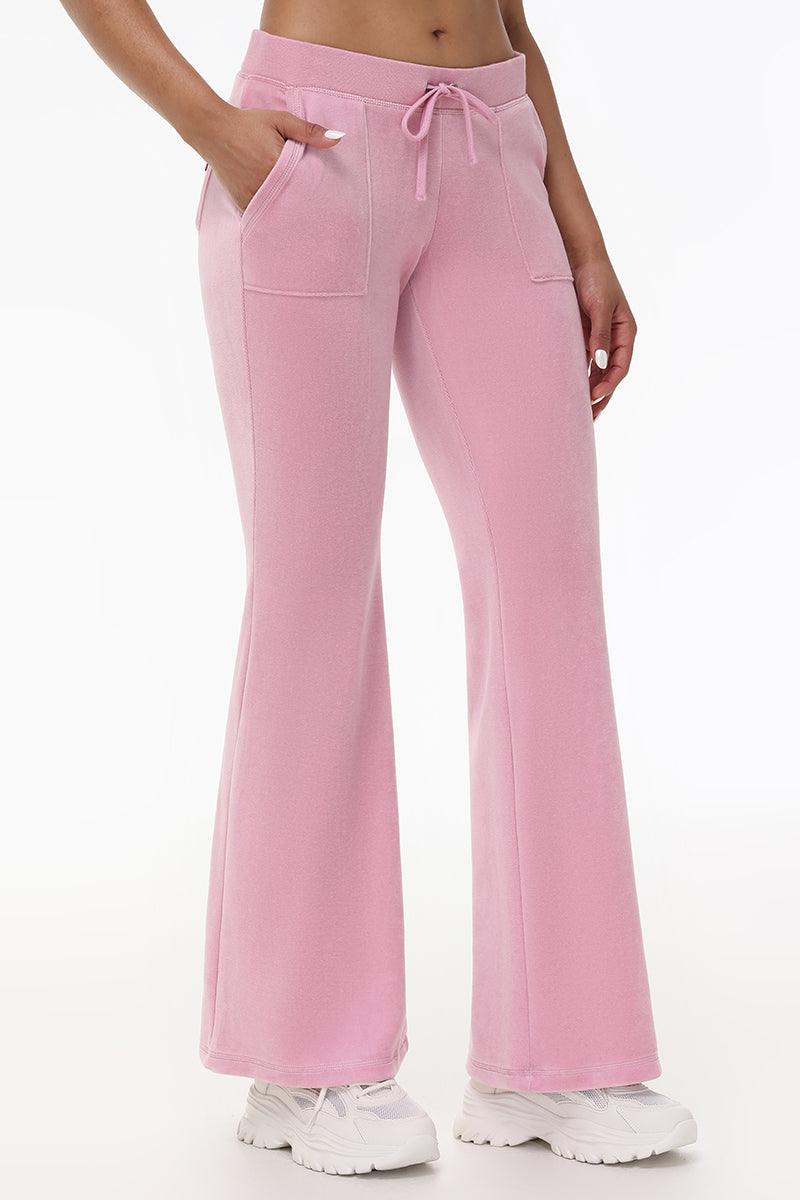 Heritage Cotton Velour Track Pants - Juicy Couture