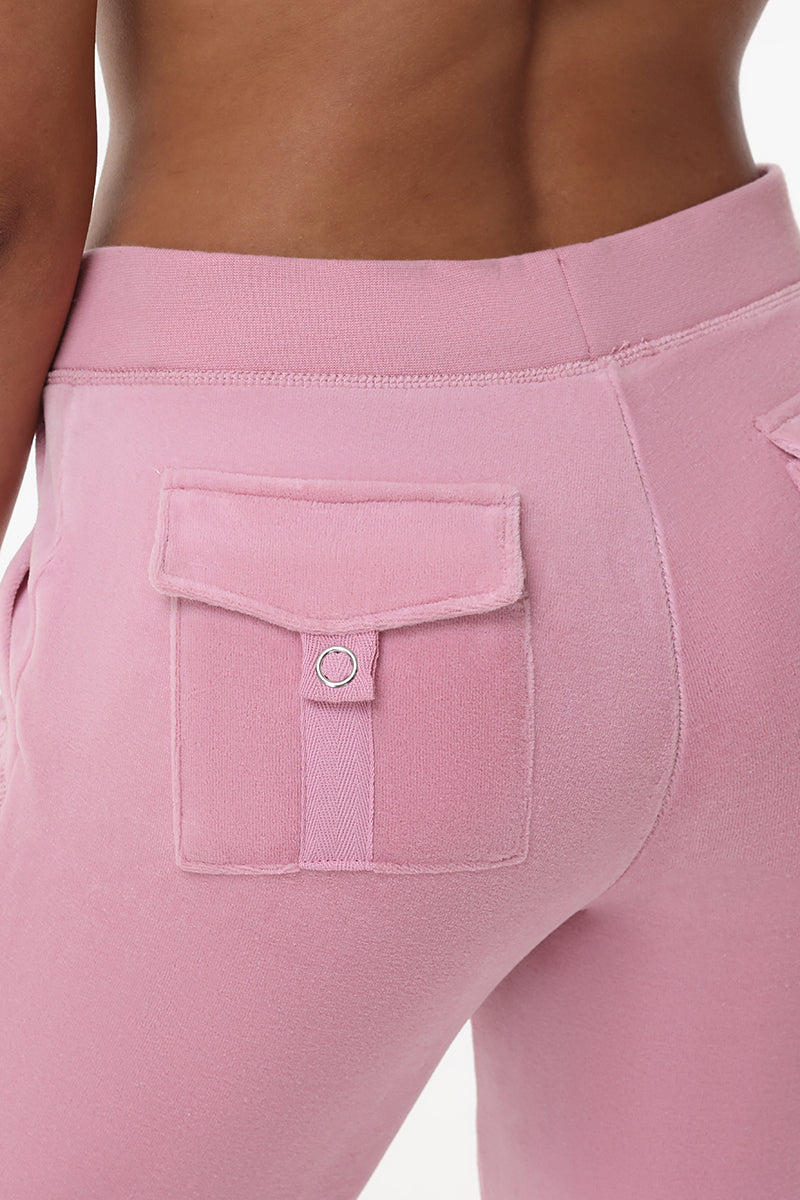 Heritage Cotton Velour Track Pants - Juicy Couture
