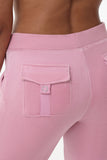 Heritage Cotton Velour Track Pants - Juicy Couture