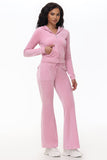Heritage Cotton Velour Track Pants - Juicy Couture