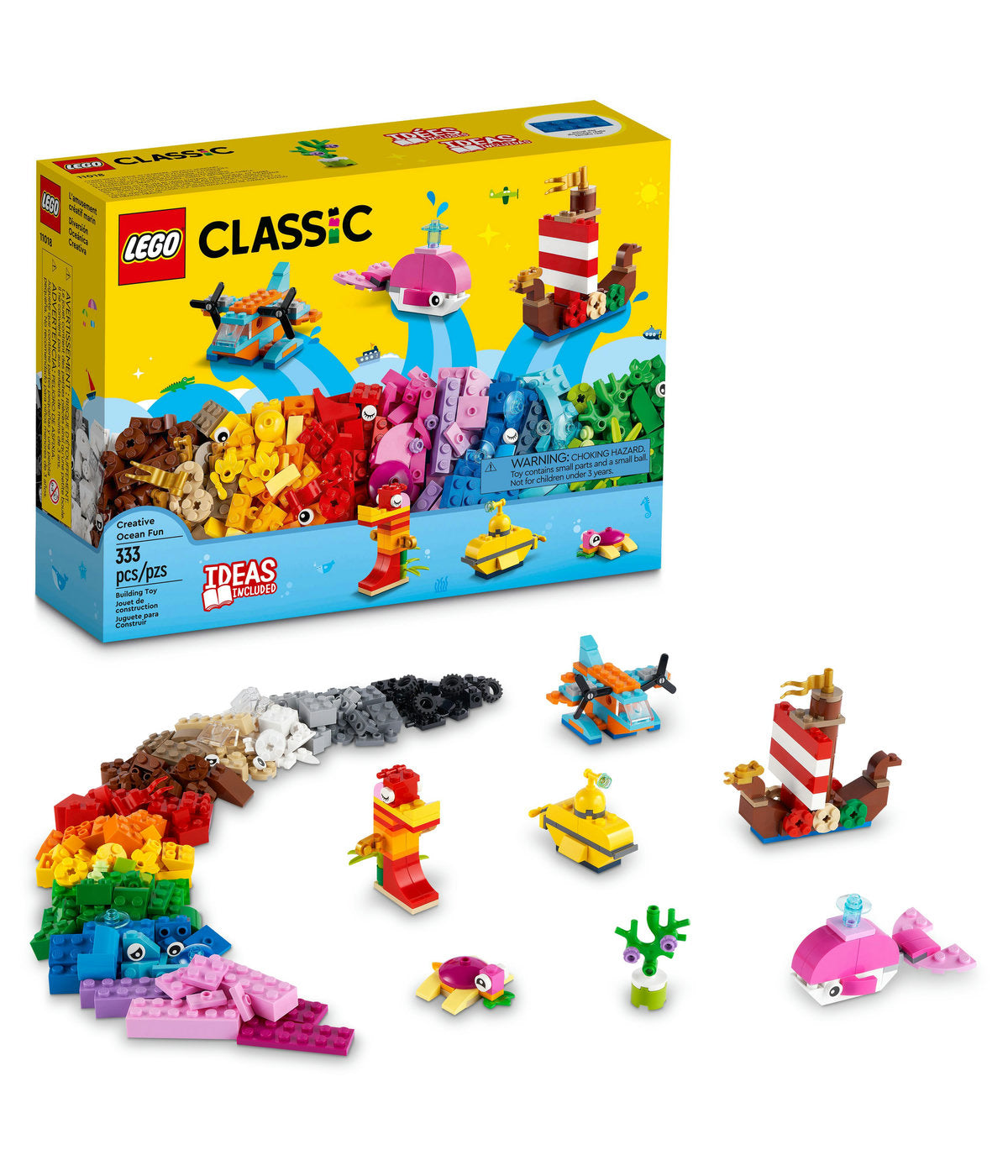 LEGO Classic Creative Ocean Fun 11018 Building Kit (333 Pieces)