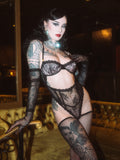 Rosalind Satin & Lace Underwire Teddy