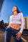 Cropped Long Sleeve Baby Tee by Juicy Couture