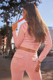 Heritage Cotton Velour Track Pants - Juicy Couture