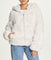 Short Faux Fur With Hood Ivory