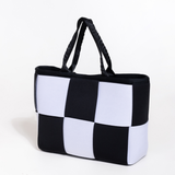 MINI ICON TOTE BLACK and WHITE