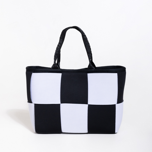 MINI ICON TOTE BLACK and WHITE
