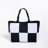 MINI ICON TOTE BLACK and WHITE