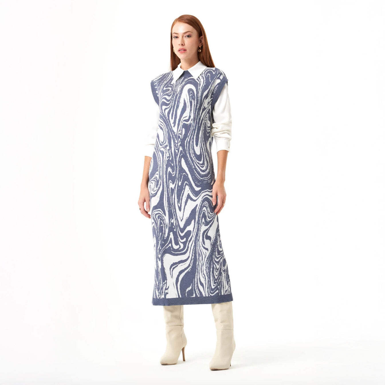 Mizalle - Dress Indigo Apparel