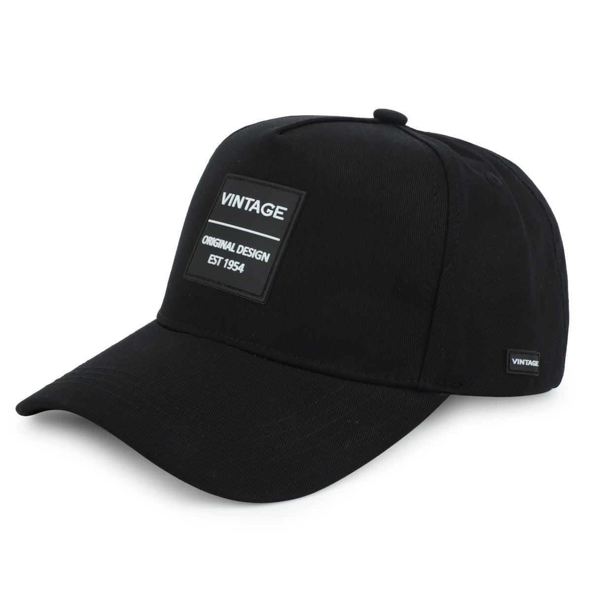 Vintage Havana Trucker Hat for Men & Women  – Black Adjustable Cap – Vintage Logo Patch
