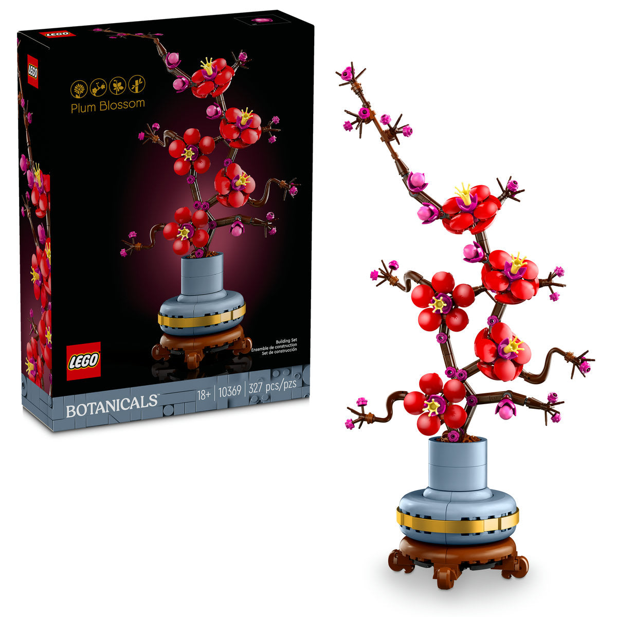LEGO® Icons Plum Blossom Flower Decor Display Set 10369