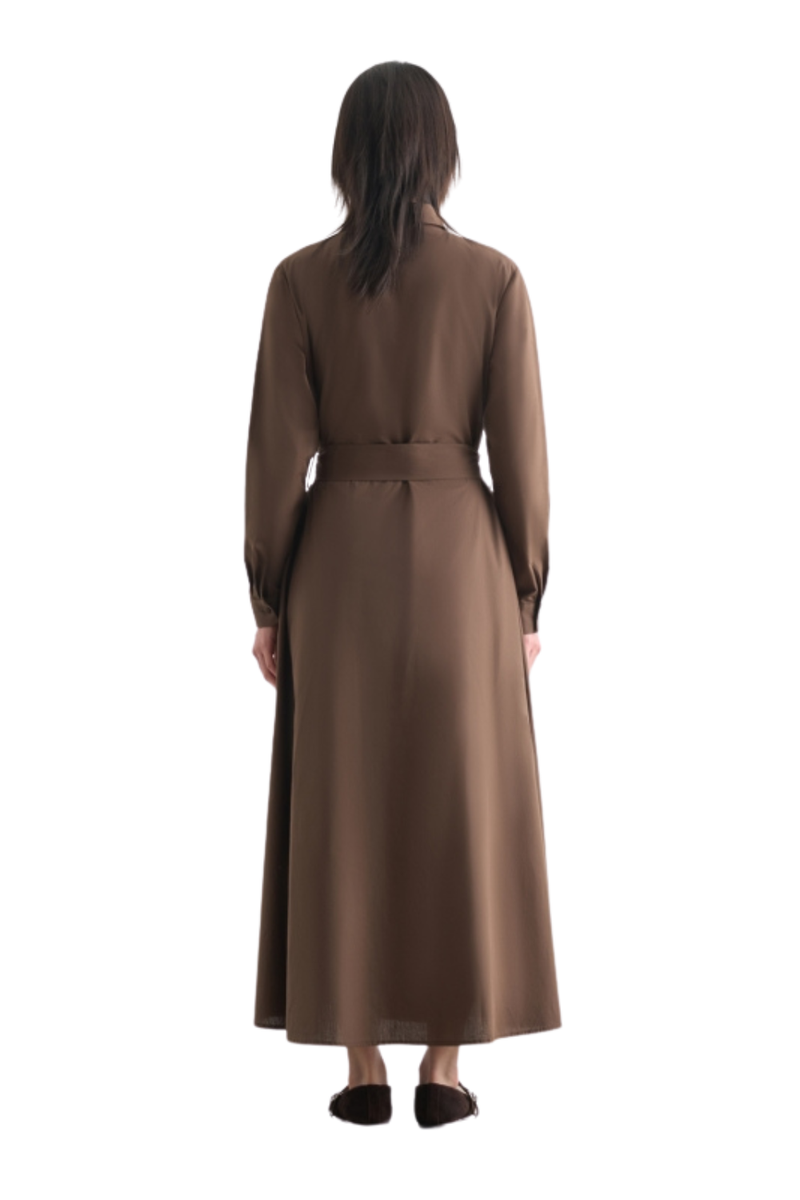 Premium Cotton Poplin Dress - Dress