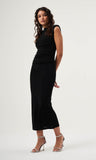 Mzl Sleeveless Gathered Dress Black Apparel