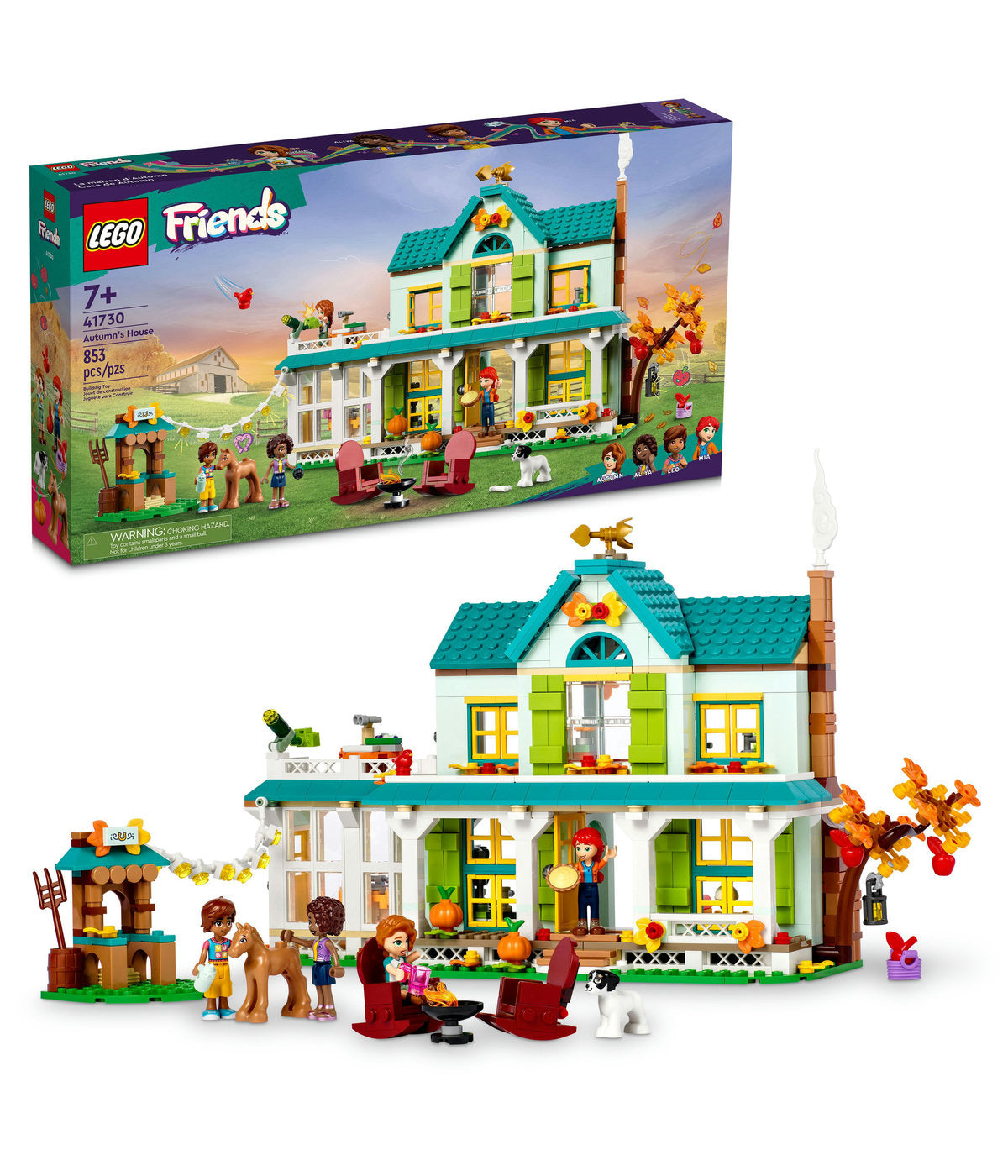 LEGO Friends Autumn's House 41730 Building Toy Set (853 Pieces)