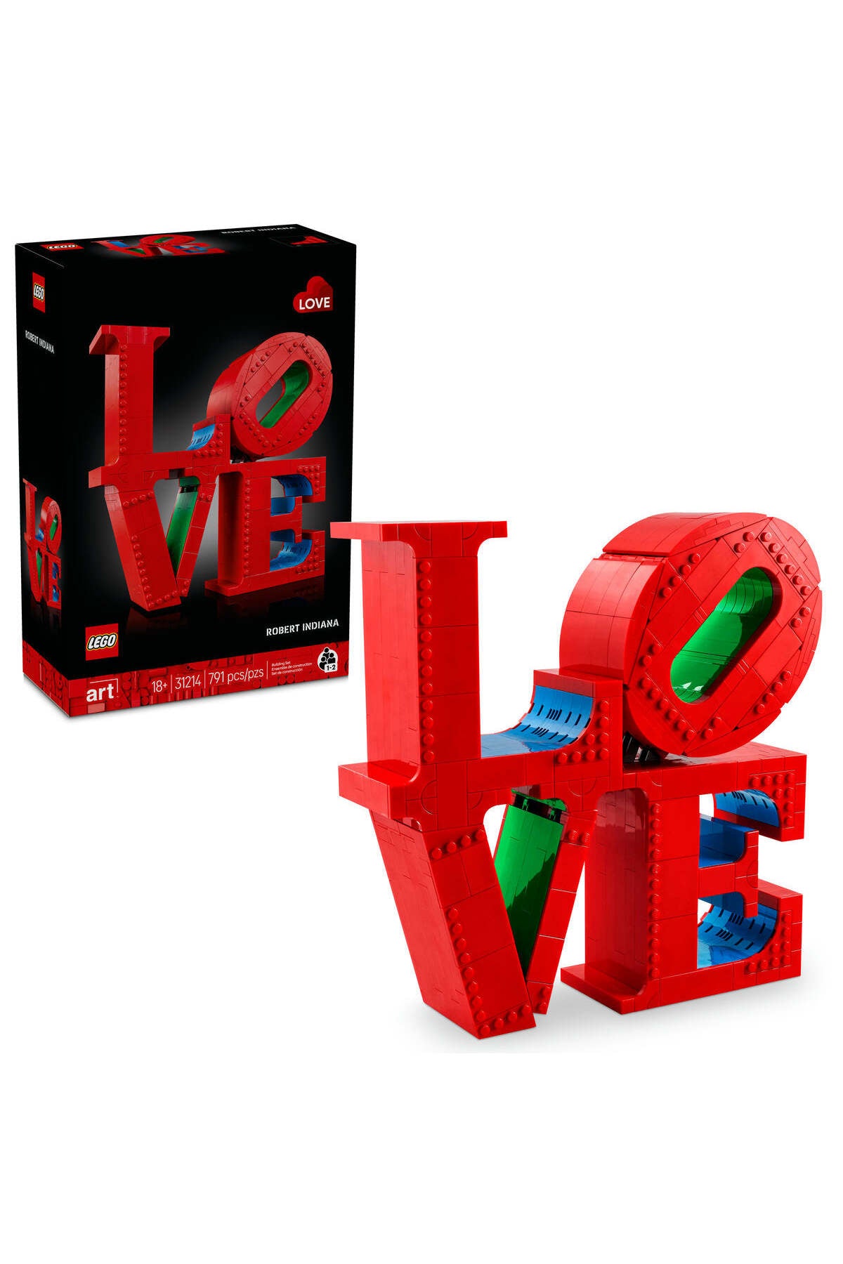 LEGO® Art LOVE, Gift for Couples and Home Decor Idea 31214