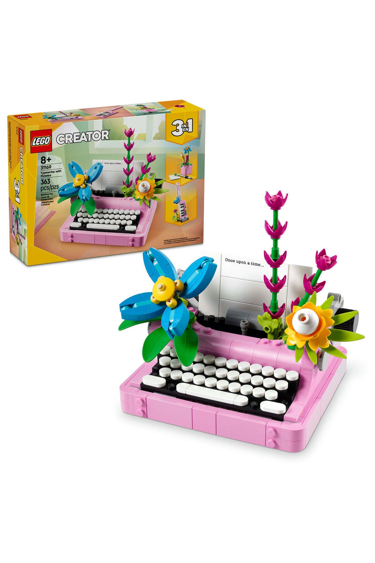 LEGO® Creator 3in1 Typewriter With Flowers Toy Playset 31169